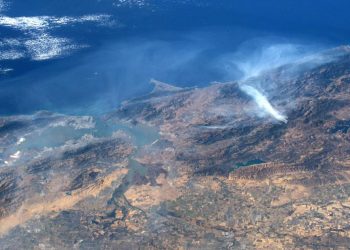 Así se ven los incendios de California desde el espacio