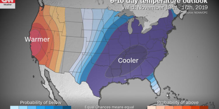 Ola de frío ártico traerá temperaturas bajo cero al este de EE.UU. esta semana