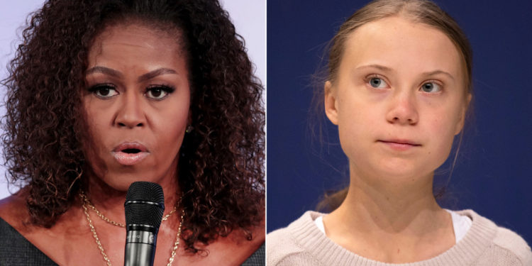 Michelle Obama a Greta Thunberg tras el tuit de Trump: “No dejes que nadie apague tu luz”