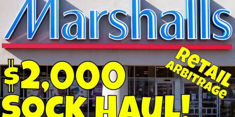 Amazon FBA Retail Arbitrage – $2000 Flipping Socks In One Day! Marshalls Haul!
