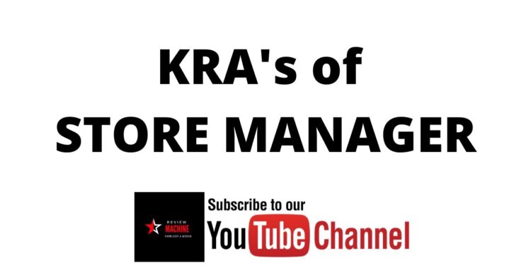 KRA of Retail Store Manager | Store Manager KRA's