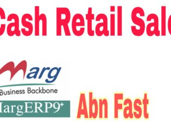Retail Cash Sale Bill Entry In Marg Erp Software Tutorial In Hindi