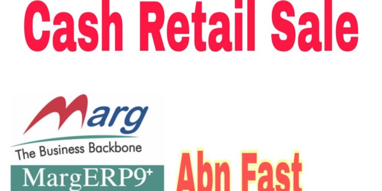 Retail Cash Sale Bill Entry In Marg Erp Software Tutorial In Hindi