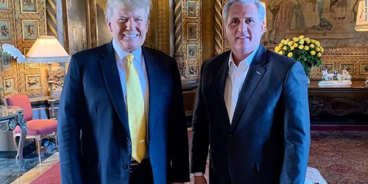 McCarthy and Trump discuss Republicans plans to take back House majority at Florida meeting Thursday