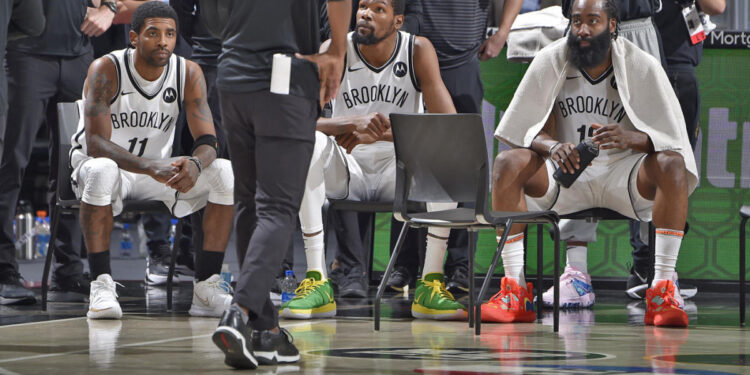 Nets’ Big Three of Kyrie Irving, Kevin Durant and James Harden only starting to reveal itself