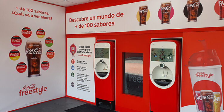 Coca-Cola dispensador de bebida