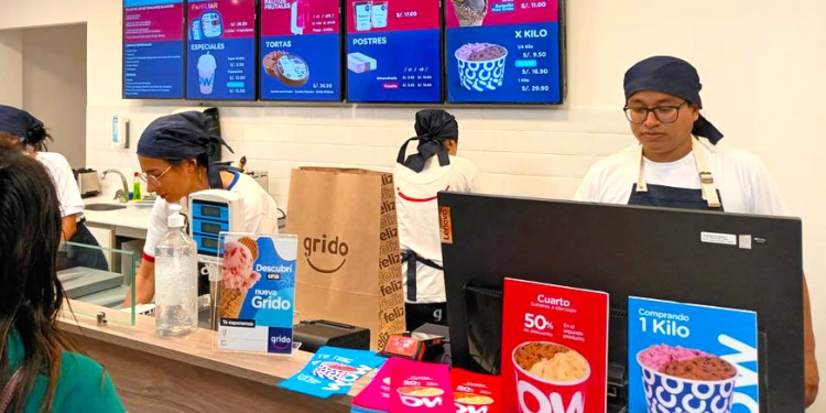 Cadena argentina de heladerías Grido abre su primer local en Perú