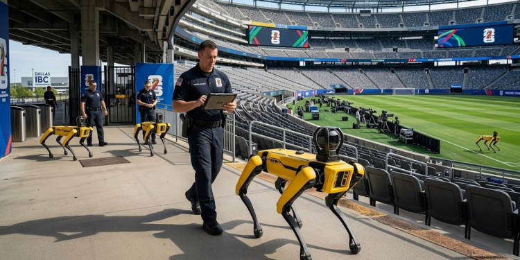 Robots Spot patrullarán el Mundial 2026: cuatro máquinas para vigilar 104 partidos